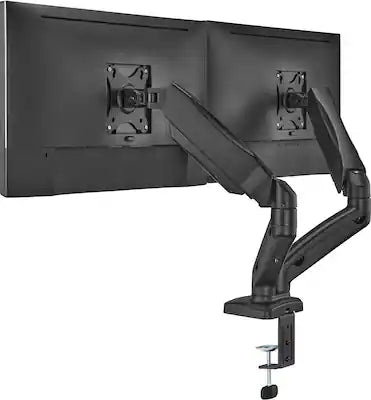 ACGAM - Dual Monitor Stand, Full Adjustable Spring Dual Monitor Mount for 2 Flat/Curved Screens 17-32 Inch and Max 19.8 lbs Each