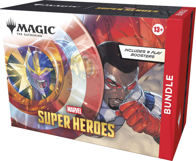 MAGIC THE GATHERING SUPER HEROES BUNDLE 13+ INCLUDES 9 PLAY BOOSTERS MARVEL