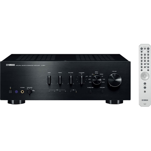Front. Yamaha - A-S801 320W 2-Ch. Integrated Amplifier - Black.