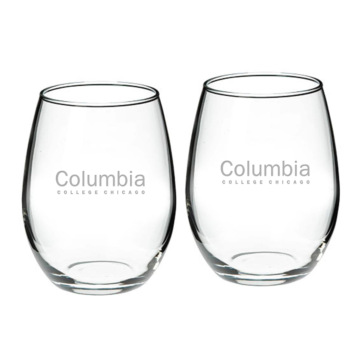 Jardine - Columbia Renegades 21oz. 2-Piece Stemless Wine Glass Set - Multicolor