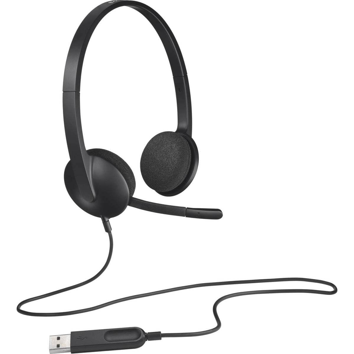 Logitech - H340 USB Computer Headset with Microphone - Black