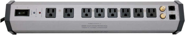 Cl POWER PROTECTION O EXTREME VOLTAGE 2 1 2 1 CARL SATELLITE w a 1D out POWER STATION SERIES MULTI-STAGE PROTECTION LINEAR AC POWER CONDITIONER