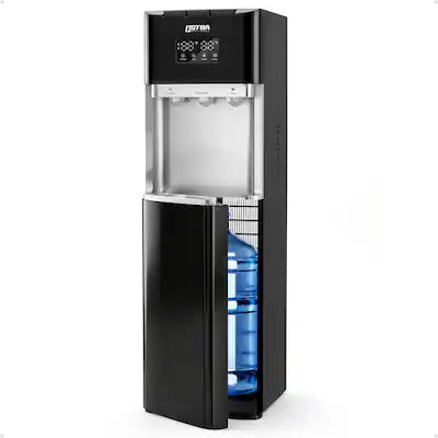 OSTBA - Water Dispenser, LED Display, Hot Cold & Room Water, Stainless Steel Tank, Child Lock, 3 & 5 Gallon for Home & Office