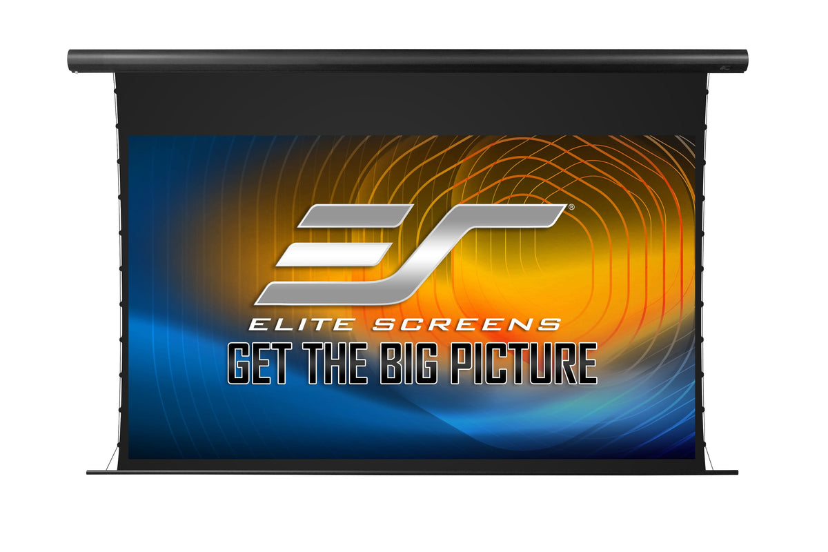 Elite Screens - Yard Master Tab-Tension 2 Wireless Front/Rear Projection Outdoor Screen,138" diag.,16:9,RF Remote,OMS138HT-ELEDUAL-BAT - Black