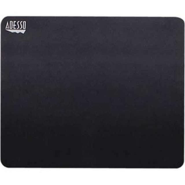 Front. Adesso - Adesso TRUFORM P100 - Mouse Pad - 8" Width x 8" Depth - Black - Rubber, Fiber - Scratch Resistant, Anti-slip - Black.