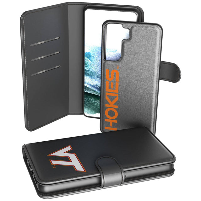 Front. Keyscaper - Virginia Tech Hokies Samsung Galaxy Mono Tilt Wallet Case - S20 Plus - Multicolor.