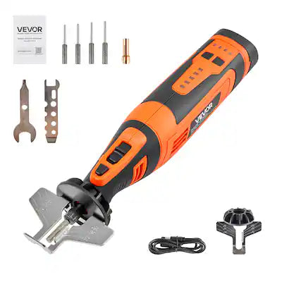VEVOR - Cordless Chainsaw Sharpener, 5-Speed Adjustable Electric Saw Chain Sharpener 5000-30000 RPM,with 4 Sharpening Heads