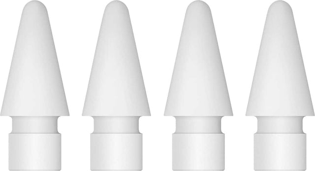Front. Apple - Pencil Tips - 4 pack - White.
