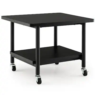 Gymax - Printer Stand w/ Storage Under Desk Printer Table w/ 4 Wheels
