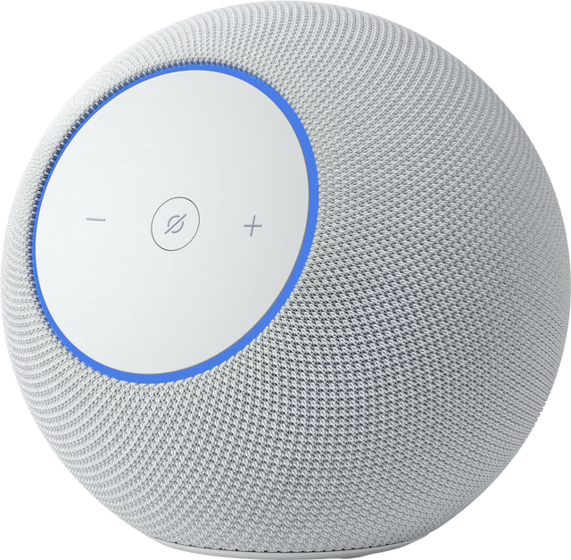 Front. Amazon - Amazon Echo Studio (newest model) our best Echo Studio yet, immersive spatial audio and Dolby Atmos, designed for Alexa+ - Glacier White.