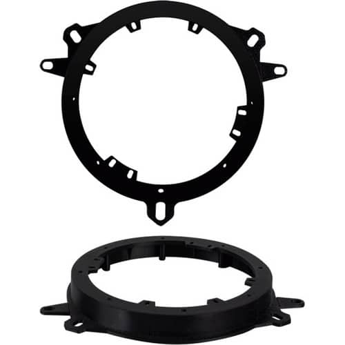Front. Metra - Speaker Bracket for Select 1997-2023 Toyota Nissan Subaru Volkswagen Lexus Mitsubishi - Black.
