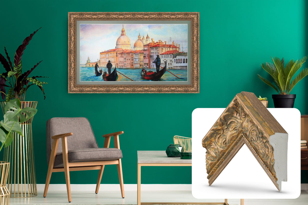 Deco TV Frames - Premiere Bezel for Samsung the Frame TV - 65" - Tuscan Copper