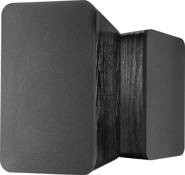 Front. Insignia™ - 25W Bluetooth Bookshelf Speakers (Pair) - Black.