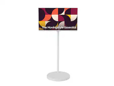 Samsung - The Movingstyle Essential - 32" 4K UHD Smart Monitor with Adjustable Rolling Stand | F-LS32FM70-MSR