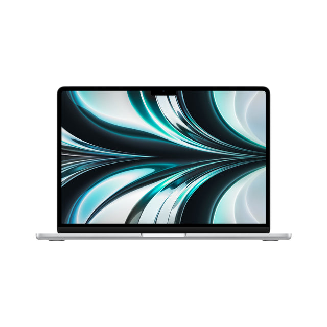 Front. Apple - Geek Squad Certified Refurbished MacBook Air 13.6" Laptop - Apple M2 chip - 8GB Memory - 256GB SSD - Silver.