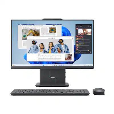 Lenovo - IdeaCentre AIO 23.8" Full HD Touchscreen All-In-One - AMD Ryzen 3 7335U - 8GB Memory - 256GB SSD
