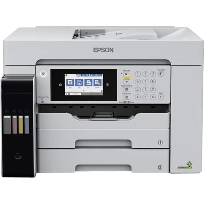 Epson - WorkForce ST-C8000 Wireless Inkjet Multifunction Printer - Color - 25 ppm Mono/25 ppm Color Print - Fast Ethernet