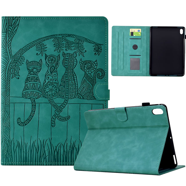 Front. Dteck - Shockproof Folio Case for Apple iPad (10th Generation) 10.9" 2022 with Smart Sleep Wake, PU Leather Stand Wallet Cover - Blue.