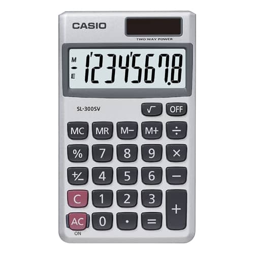 Front. Casio - Basic Calculator.