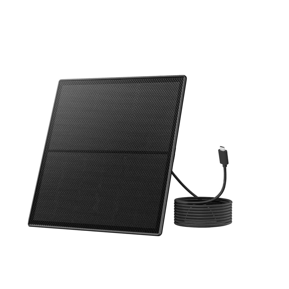BIRDFY - 5W Solar Panel for Bird Feeder Camera, Type-C Charger for Feeder, 360° Adjustable Swivel Mount, IP65 Waterproof - Black