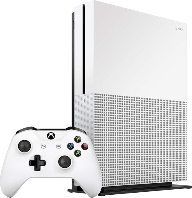 Front. Microsoft - Xbox One S 2TB Console with 4K Ultra HD Blu-ray™ - Multi.