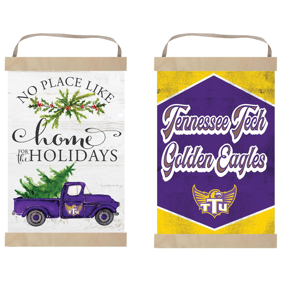 Jardine - Tennessee Tech Golden Eagles 12" x 20" Reversible Banner Sign - White