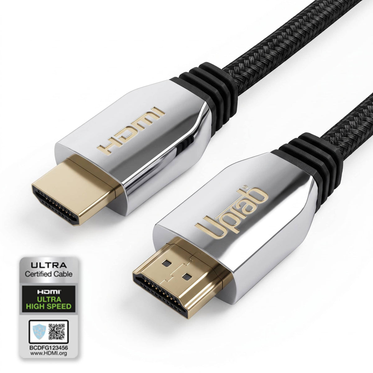 UPTab - Certified Ultra High Speed HDMI Cable (2.1 8K HDR eARC) Dolby Vision & Dolby Atmos (6FT)