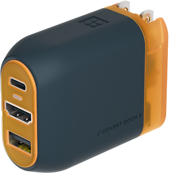 Genki - Covert Dock 3 - 65W Charger with Integrated Universal Docking for the Nintendo Switch 2 - Black