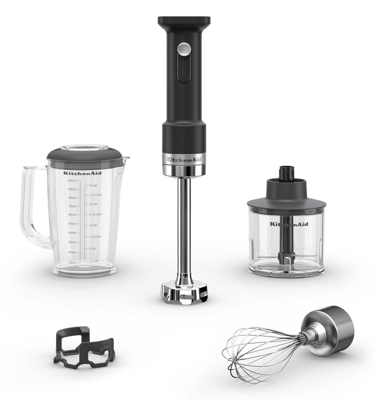 KitchenAid Go Cordless Hand Blender with Accessories - battery - Black Matte