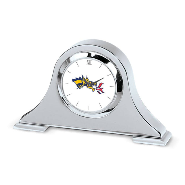 Front. Jardine - Silver Drexel Dragons Logo Napoleon Desk Clock - Silver.