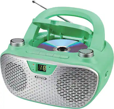 Jensen - CD485 1-Watt Portable Stereo CD Player with AM/FM Radio