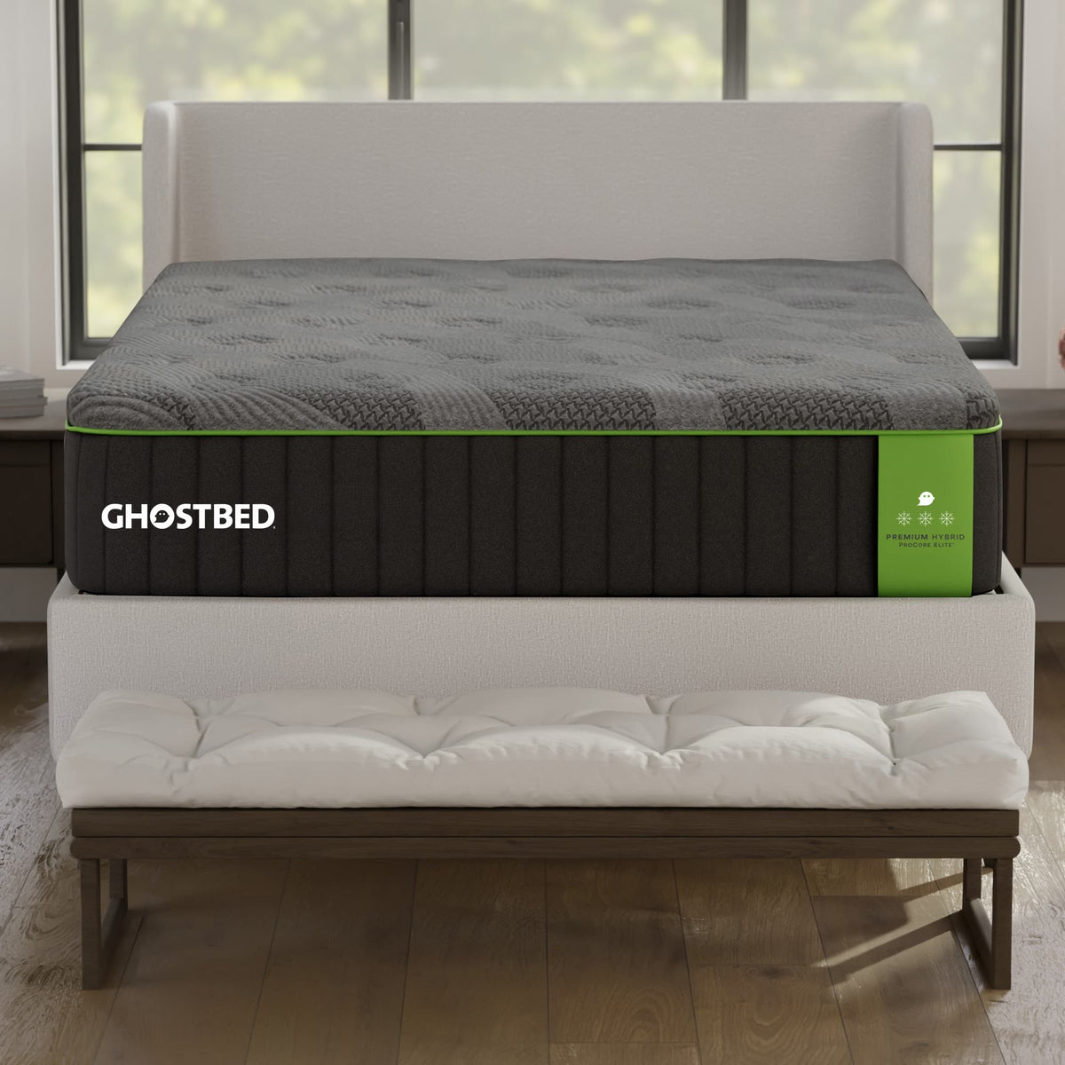 GhostBed - Premium 14" Hybrid Mattress - Gray