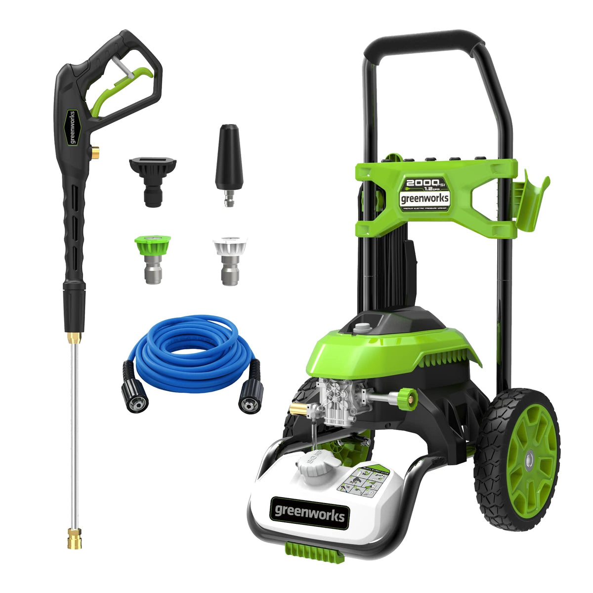 Greenworks - 2000 PSI at 1.2 GPM Pressure Washer CSA Certified - Green