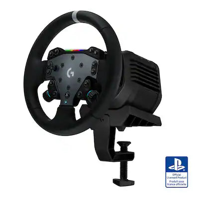 Logitech - RS50 System 3-Piece Sim Racing Steering Wheel Setup - RS50 Wheel base, RS Wheel Hub and RS Round Wheel For PS5/PS4/PC