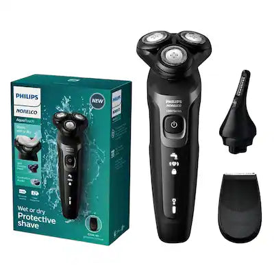 Philips Norelco - Wet And Dry Cordless Rechargeable Electric Shaver, 5D Flex Head, ComfortCut Blades, 50 Min Runtime (S5966)