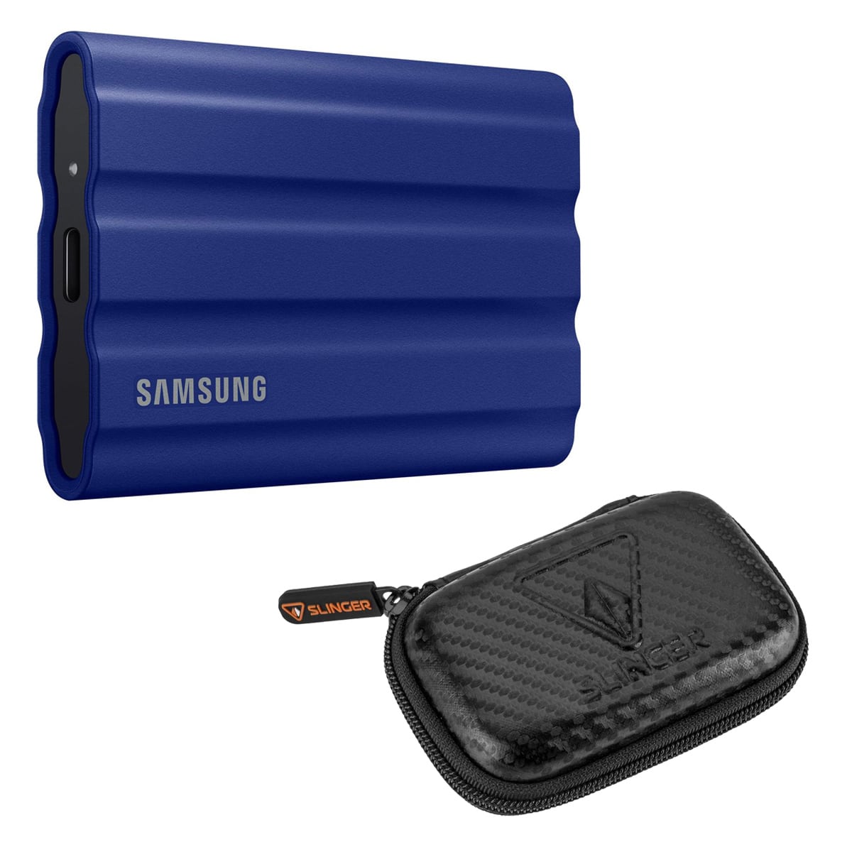 Samsung - T7 Shield USB 3.2 Gen 2 Type-C Portable External - Phantom Black