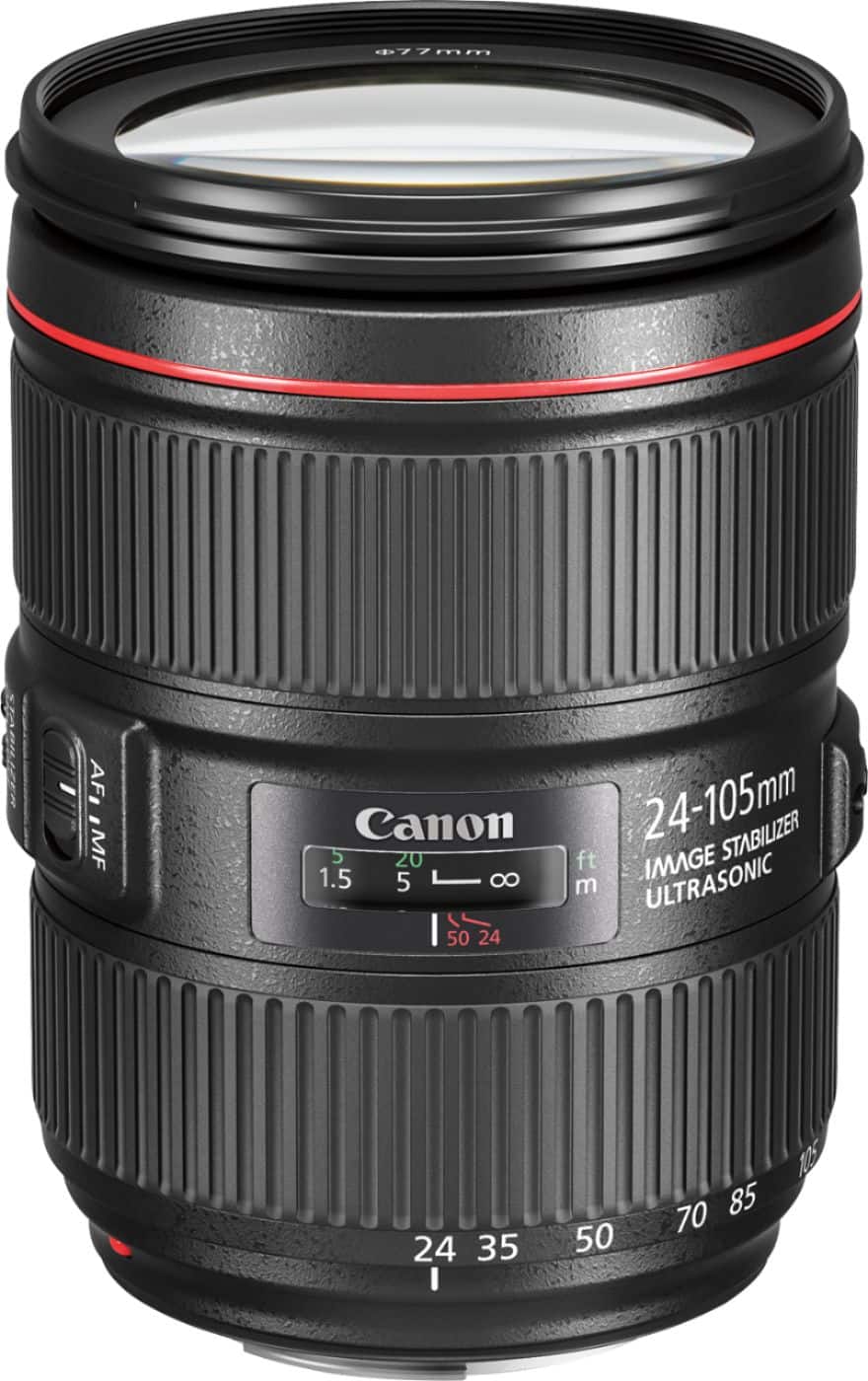 EF24-105mm F4L IS II USM Zoom Lens for Canon EOS DSLR Cameras - Black