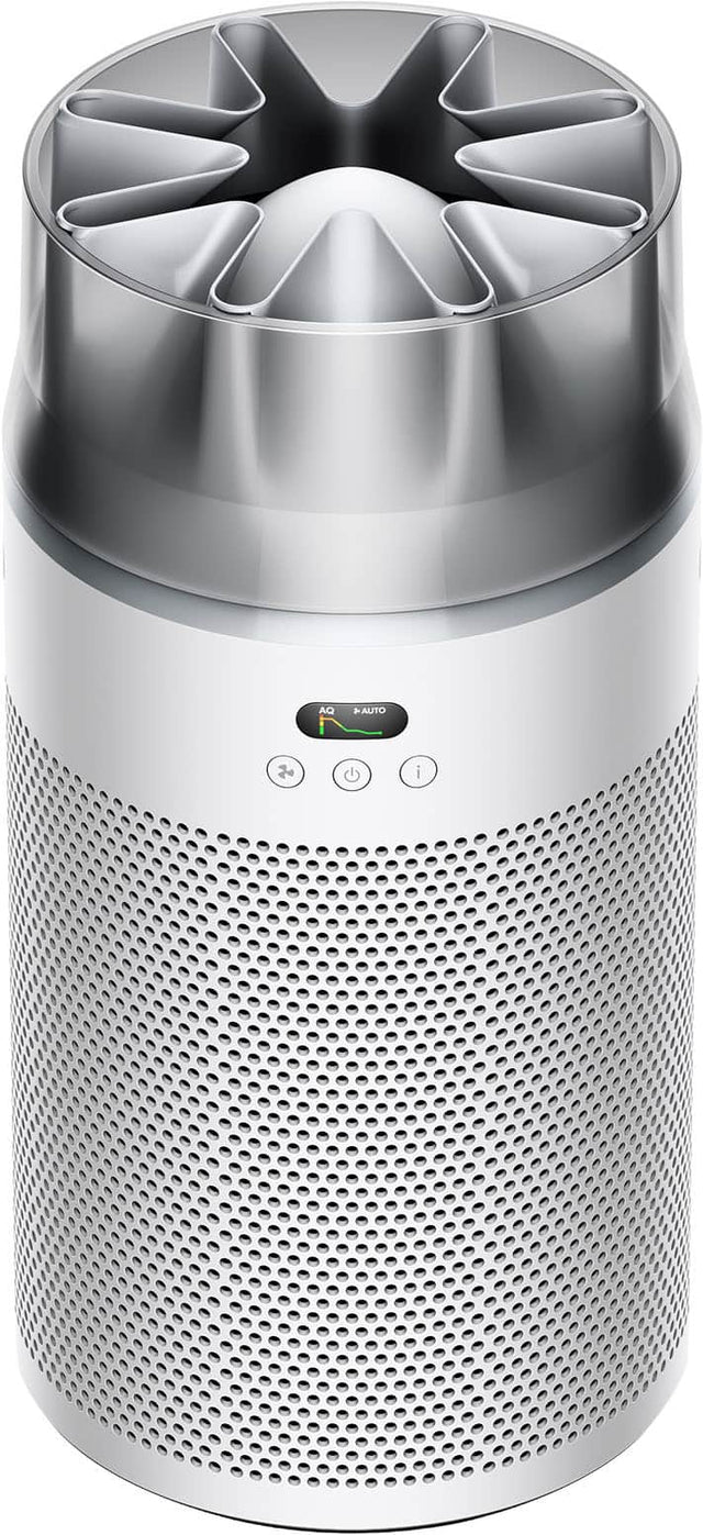 Front. Dyson - HushJet Compact Air Purifier - White/Silver.