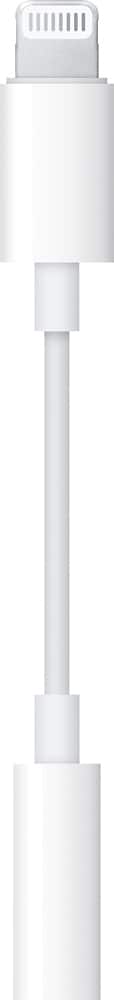 Apple - Lightning-to-3.5mm Headphone Adapter - White