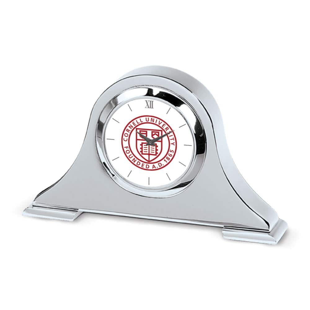 Jardine - Cornell Big Red Napoleon Desk Clock - Silver