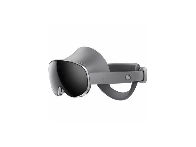 Front. Samsung - Samsung Galaxy XR Mixed Reality Glasses for PC, 109° FOV, Micro OLED, BT/Wi-Fi, Rechargeable, Silver Shadow - Silver Shadow.