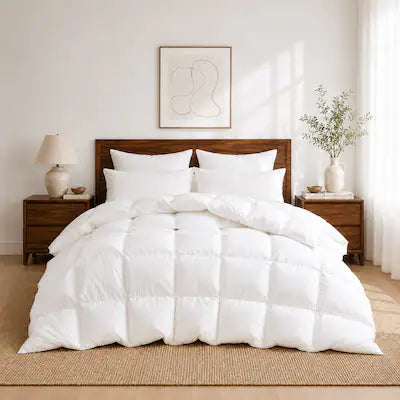 Peace Nest - Dreamhood All Season Soft Premium Feather Down Fiber Comforter Duvet Insert, King