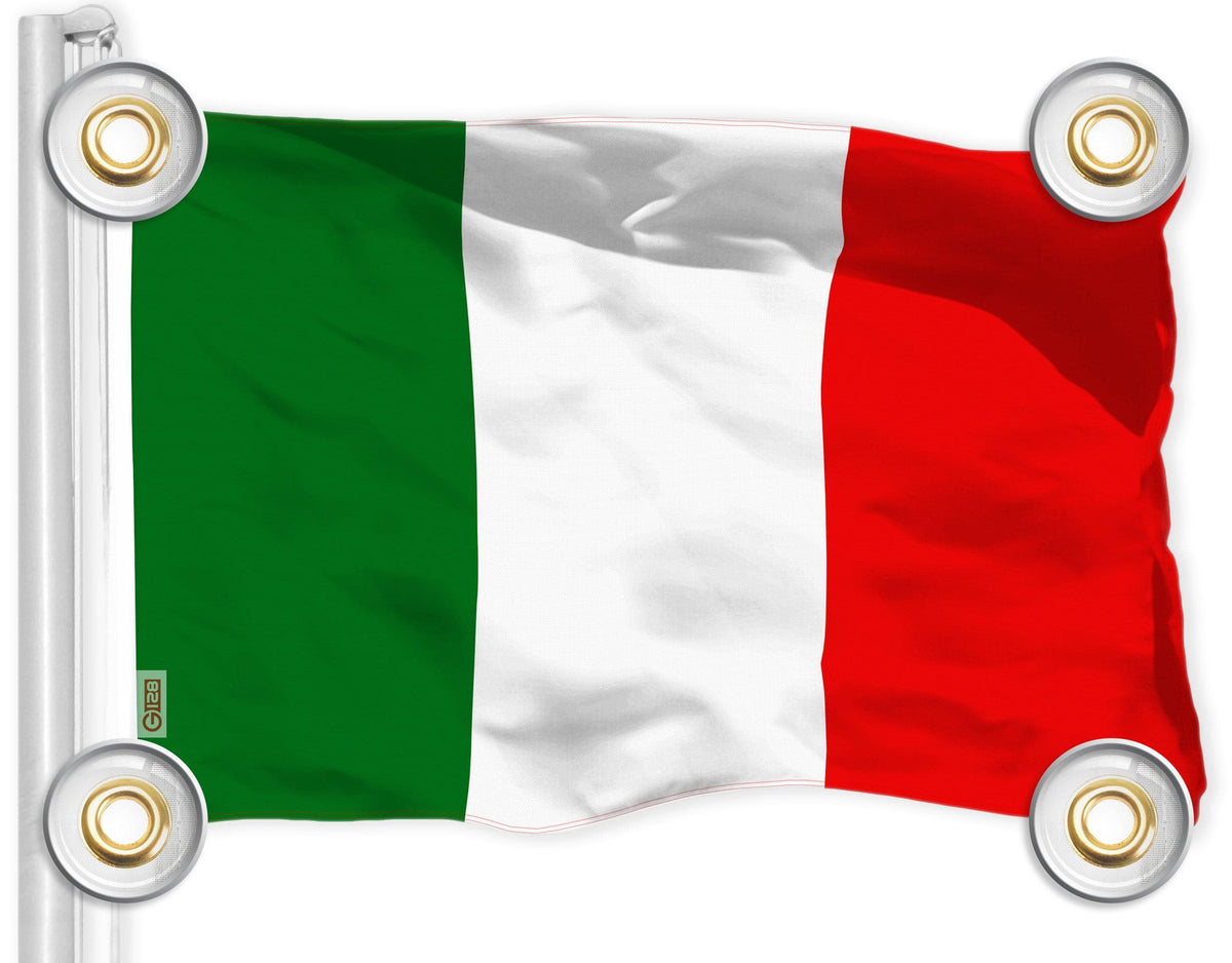 G128 - Italy Flag 3 x 5 ft Printed 150D Polyester with Brass Grommets - Assorted Colors
