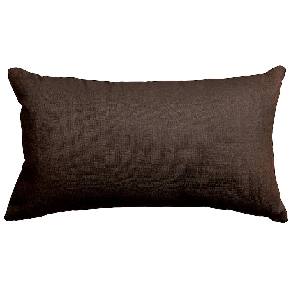 Majestic Home - Pillow 12x20 Faux Suede Dark - Brown