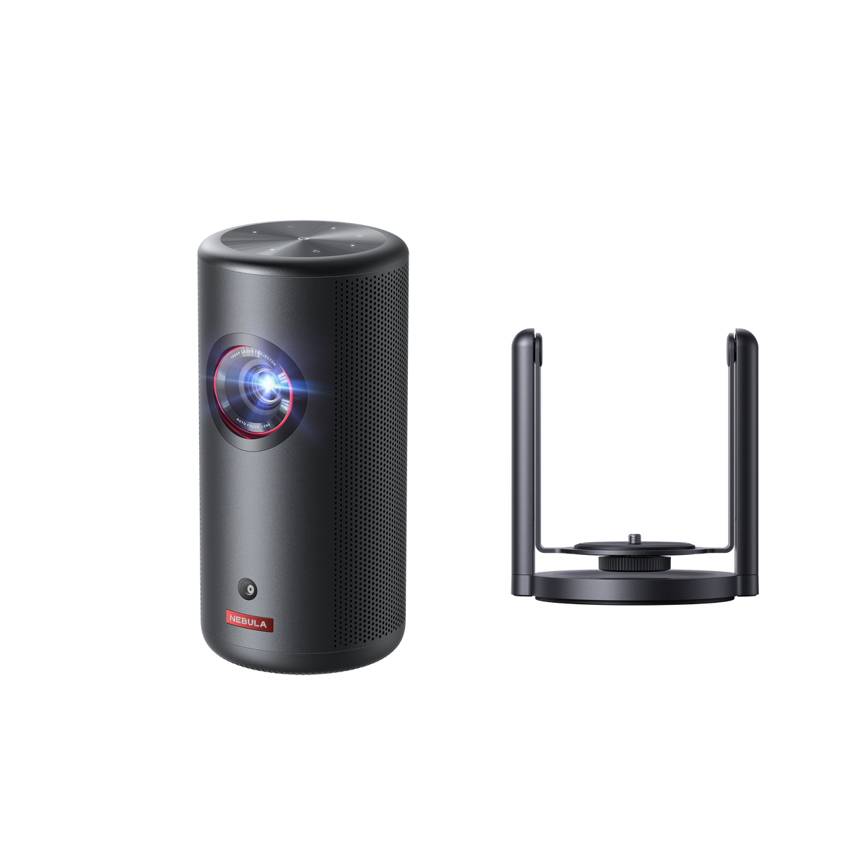 Soundcore - NEBULA Capsule 3 GTV Outdoor Projector with NEBULA Capsule Gimbal Stand - Black
