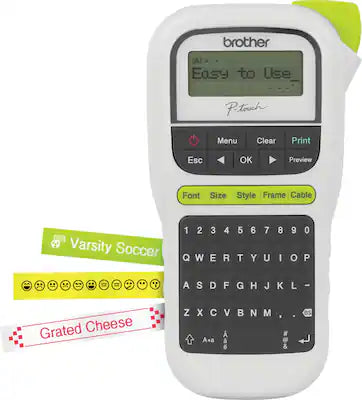 Brother - P-touch, PT-H110, Easy Portable Label Maker, Lightweight, Qwerty Keyboard, One-Touch Keys