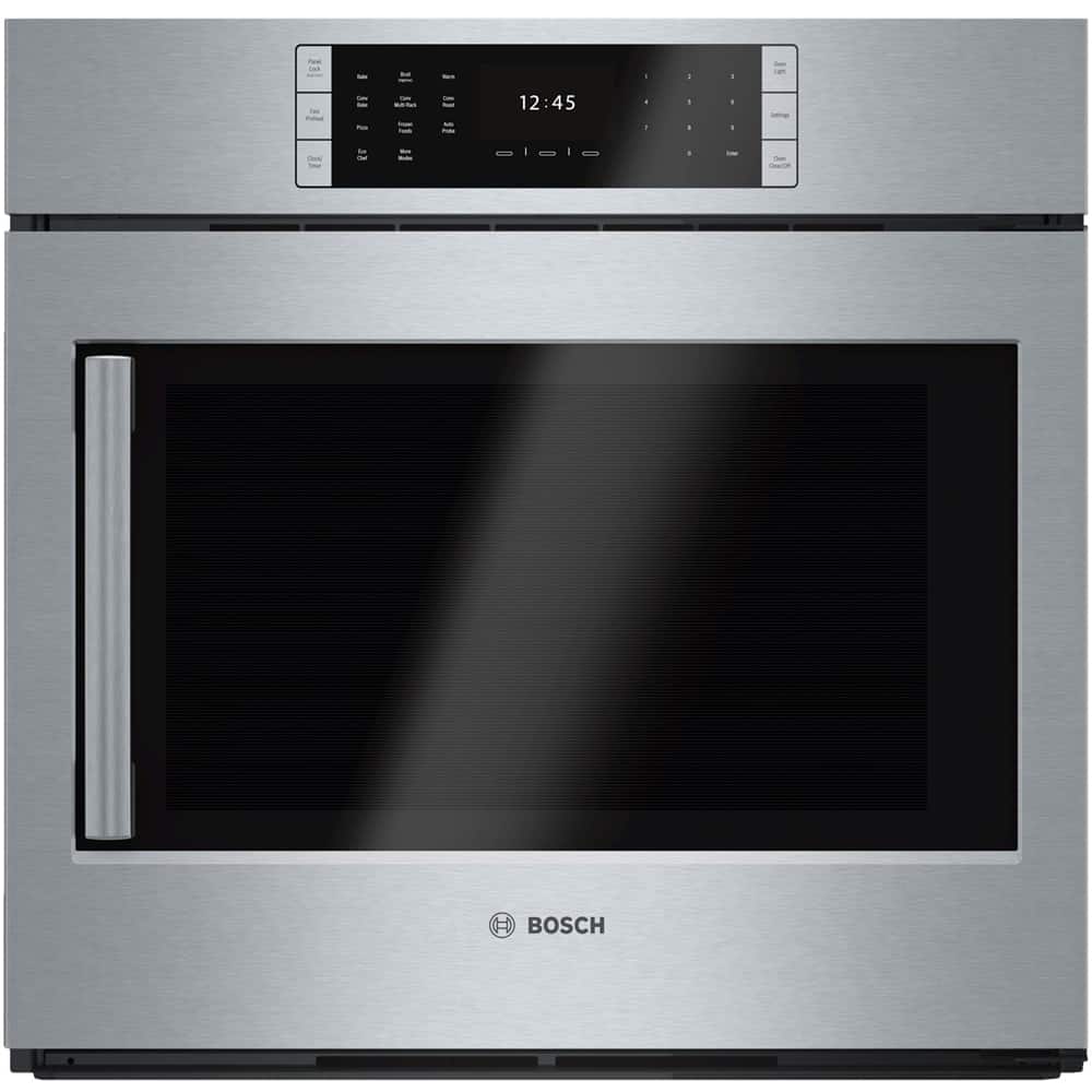 Bosch - Benchmark Series 30" 4.6 Cu. Ft. Built-In Single Electric Wall Oven with True Convection - Stainless Steel