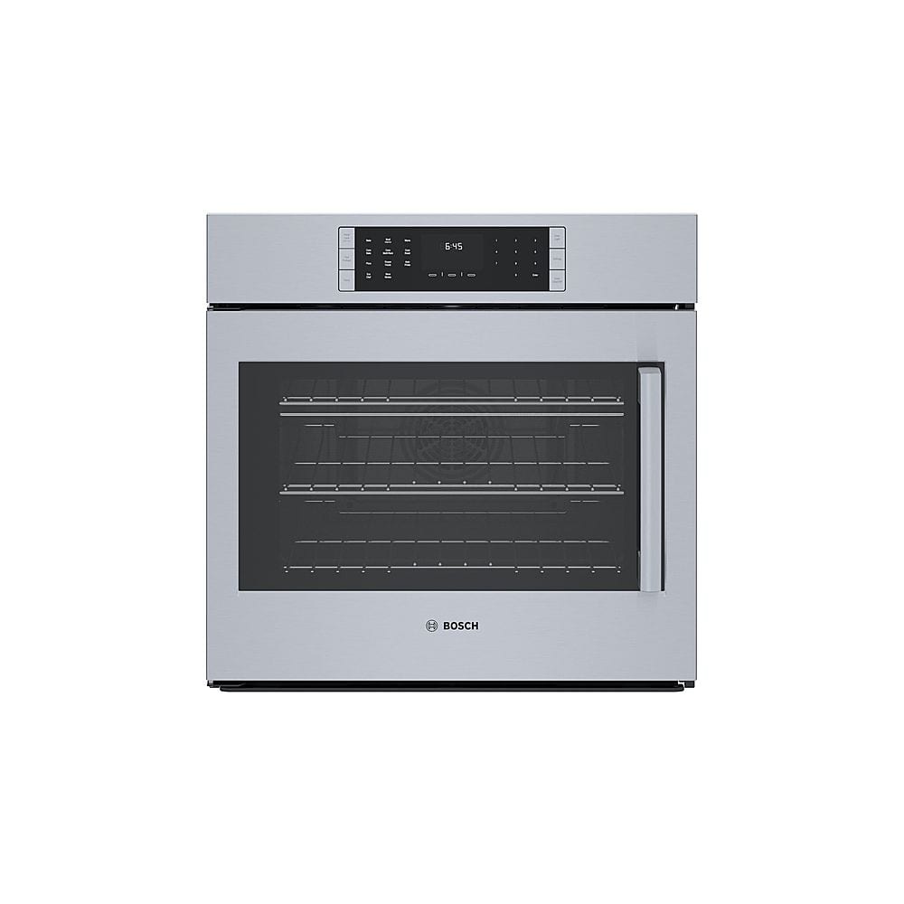 Bosch - Benchmark Series 30" 4.6 Cu. Ft. Built-In Single Electric Wall Oven with True Convection - Stainless Steel
