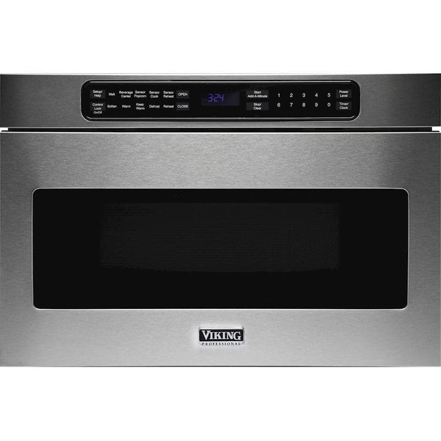 Front. Viking - 1.2 Cu. Ft. Built-In Microwave - Stainless Steel.
