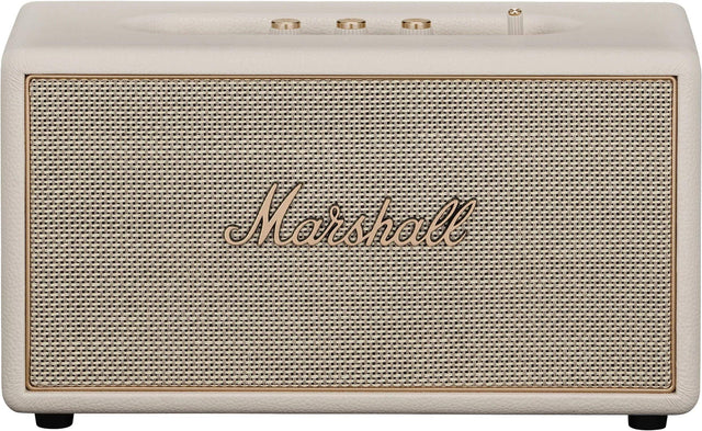 Front. Marshall - Stanmore IV Bluetooth Home Speaker with Volume / Bass / Treble Controls and 3.5 mm Auxilary / RCA Inputs - Cream.